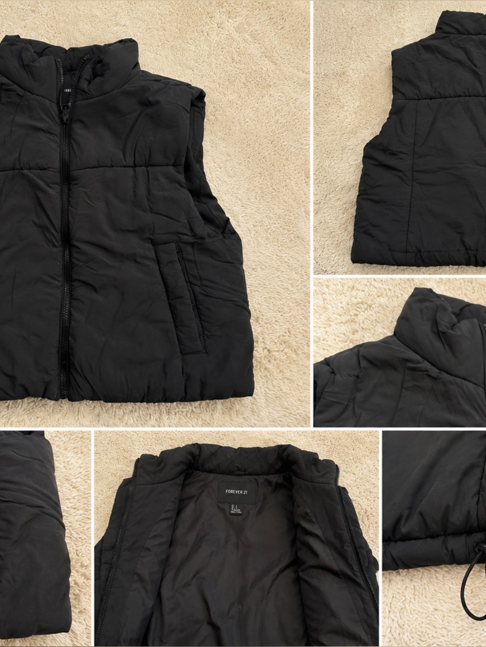 Forever 21 Black Quilted Jacket